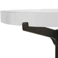 thumbnail image 3 of Uttermost Forge Contemporary Metal & Crystal Accent Table in Rustic Brown/Clear, 3 of 5