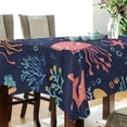 thumbnail image 5 of Yayeee Tablecloths 54" x 54" Rectangle Wrinkle Resistant Party Table Cover, Red Jellyfish, 5 of 8