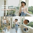thumbnail image 4 of Beecarchil Womens Blazer Casual Lightweight 3/4 Sleeve Open Front Jacket S-XL, 4 of 5