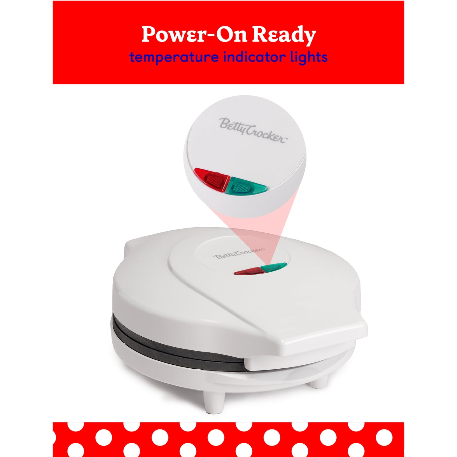 Betty Crocker 8-In. Indoor Electric Travel Nonstick Pizza Maker Plus with Insulated Travel Bag (White)