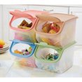 thumbnail image 4 of Bewildely Caja dispensadora de alimentos secos, accesorios de cocina para el hogar, cajas de organización, contenedor de almacenamiento de frijoles Organizadores de utensilios de cocina azul Bewildely JJ22283-02, 4 of 6