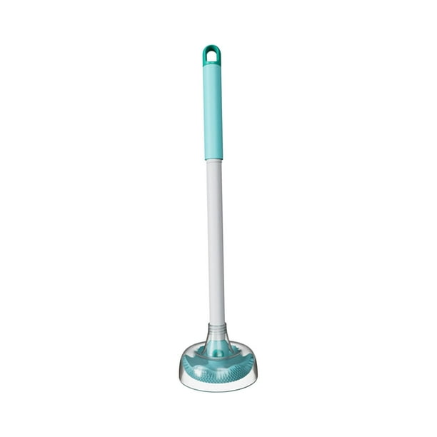 Cepillo de inodoro, cepillo para inodoro, accesorios de baño de limpieza profunda, duradero verde con funda