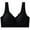 Black-womens bras, variant on Womens Front Closure Bras Soft Seamless Wireless Padded Bralettes Comfortable Full Coverage Push Up Everyday Bra