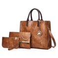 thumbnail image 1 of Conjunto De 3 Bolsos Para Mujer, Bolso De Mano De Piel Sintética, Bandolera, Regalo Ideal Para Mujer Y Niña Speravity AP007696-05, 1 of 6