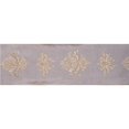 thumbnail image 1 of Vickerman Q167523 Platinum Gray Damask Dupion Wired Ribbon, 4 in. x 5 yard, 1 of 1