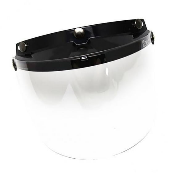 2 à Cara Abierta O de Media Cara Escudo de Visera Abatible de 3 Broches Yotijar Visera abatible para casco de moto