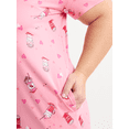 thumbnail image 4 of Joyspun Women's Dreamy Soft Collection Sleepshirt with Short Sleeves, Sizes S/M-2X/3X, 4 of 6