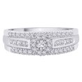 thumbnail image 2 of 14K White Gold, Diamond Bridal Engagement Set with Dual Band (1/3 cttw), 2 of 5
