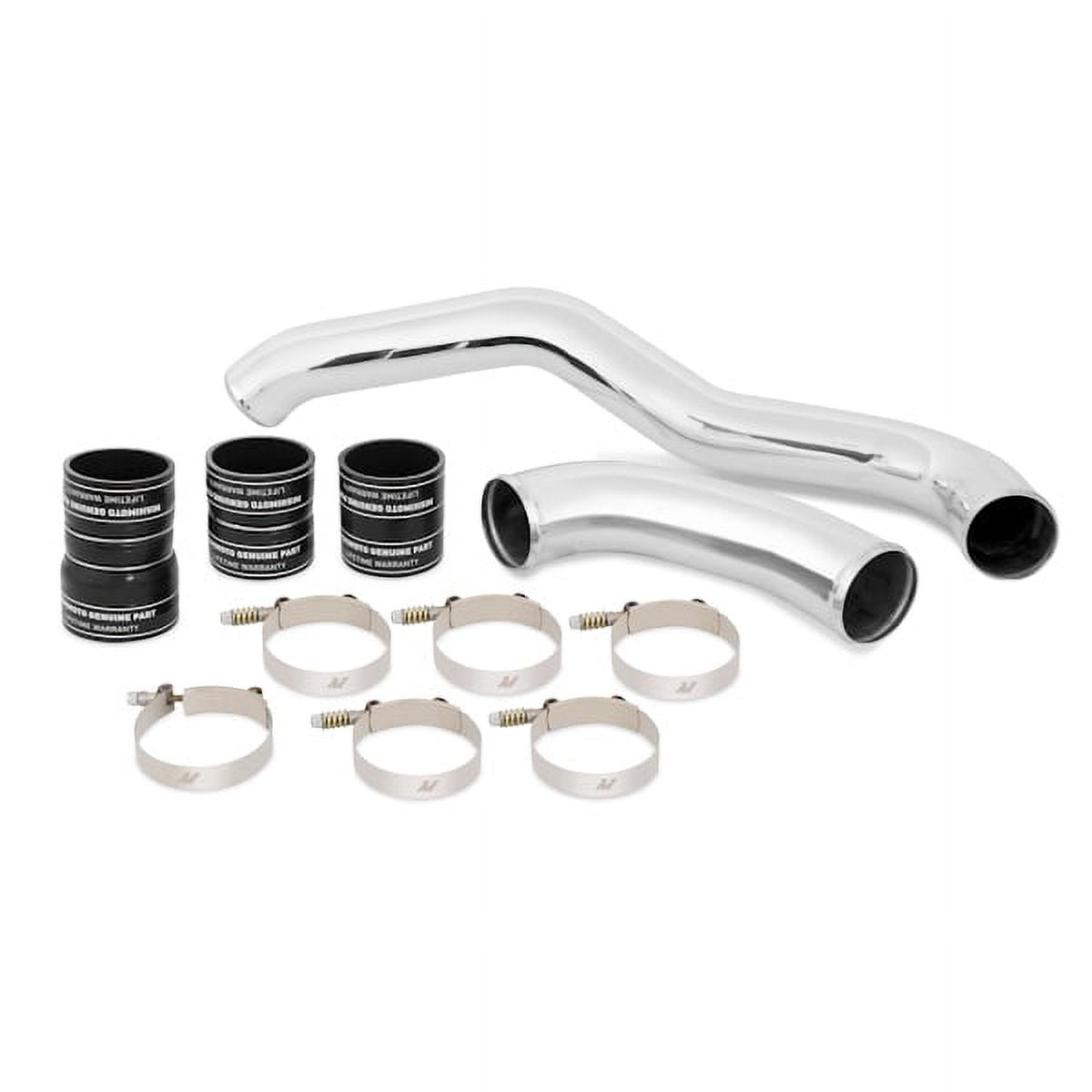 Mishimoto MMICP-F2D-08HBK Hot-Side Intercooler Pipe Kit Compatible With Ford 6.4 Powerstroke 2008-2010 Black