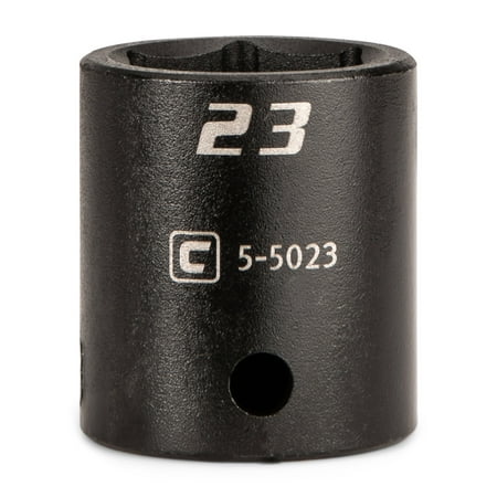 

Capri Tools 23 mm Shallow Impact Socket 1/2-Inch Drive 6-Point Metric