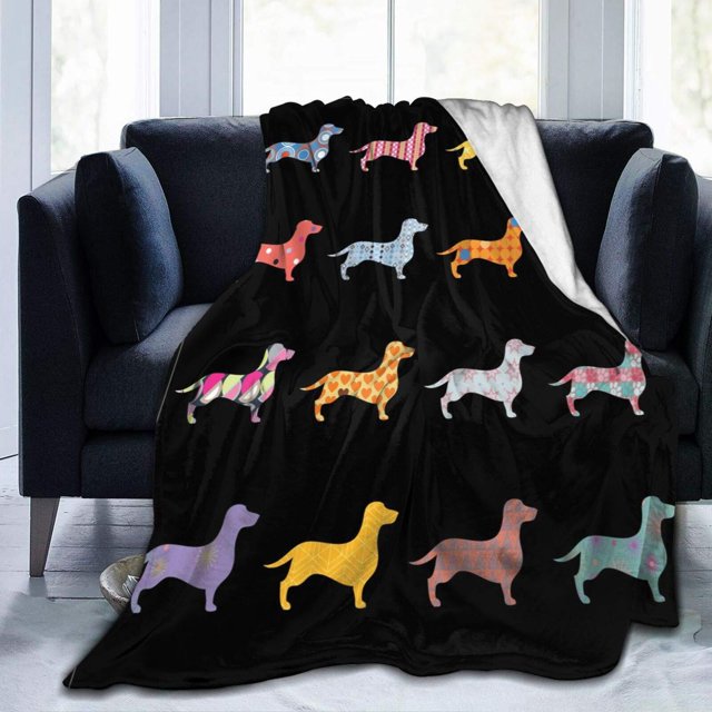 Cute Cartoon Puppy Pug Digital Print Blanket Thickened Flannel Nap Blanket
