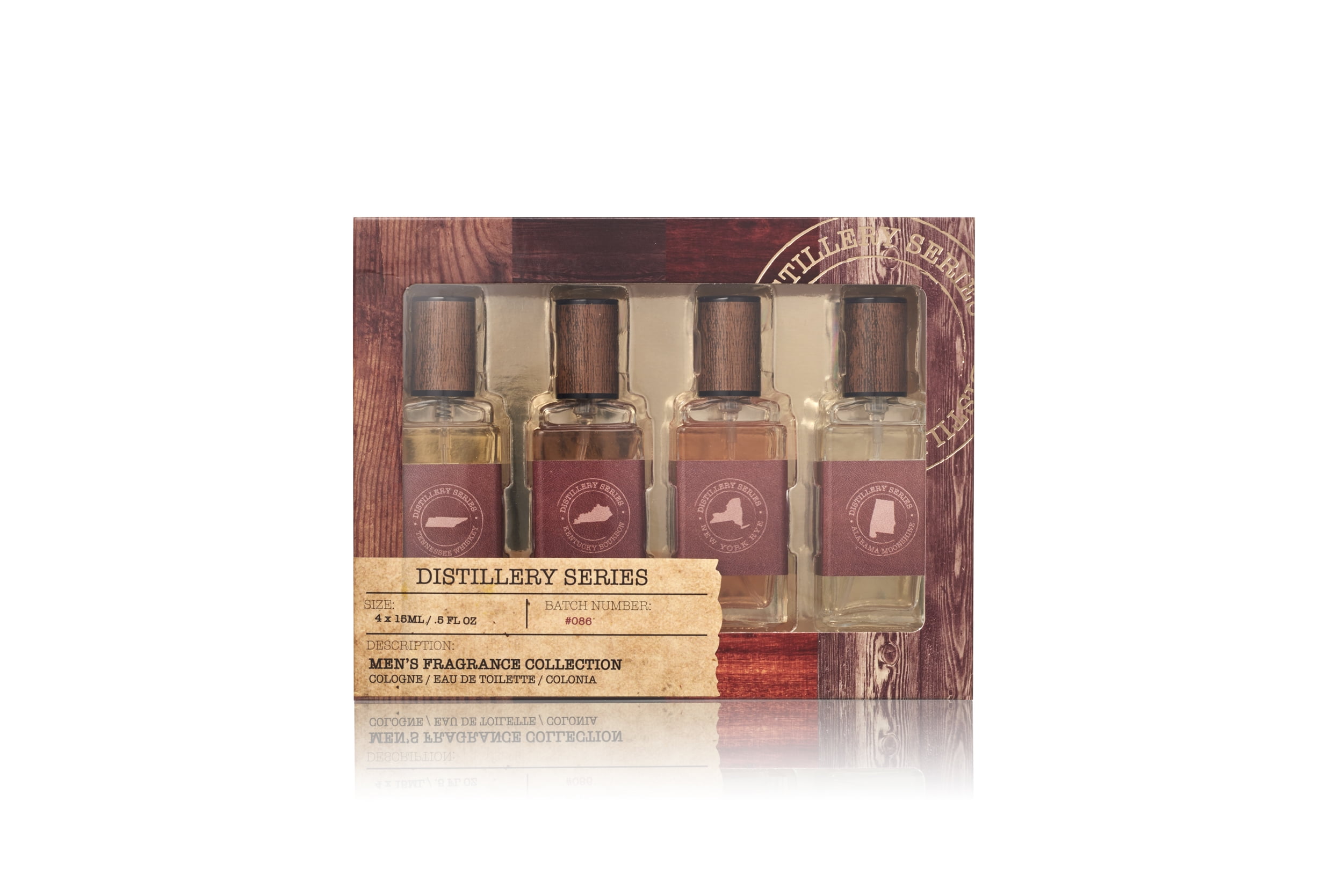 Distillery Series Assorted Cologne Gift Set for Men, 4 Pieces