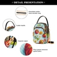 thumbnail image 4 of FORMRS Crossbody Bag for Women Quilted Travel Shoulder Cell Phone Purse with Chain Strap Handbag, Green Tomatoes, 4 of 7