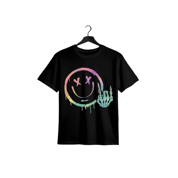 Camiseta de manga corta 100 % algodón con estampado de SOMEBODY'S FERAL CHILD, cómoda y casual para niñas.