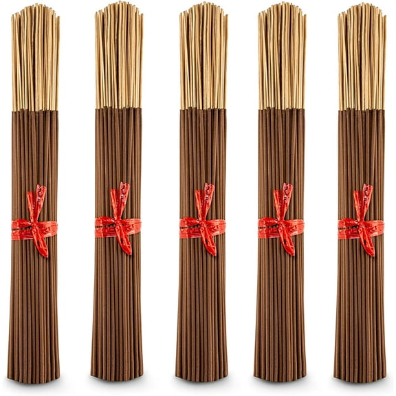 500 Unscented Incense Sticks 11" Bulk - 100% Natural Joss and Bamboo Punk Blanks - Great for DIY Aromatherapy Incense Making.