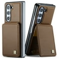 thumbnail image 2 of Dteck Case for Samsung Galaxy Z Fold 6,Magnetic Leather Case Card Slots Wallet Kickstand Cover for Galaxy Z Fold 6 5G,Brown, 2 of 7