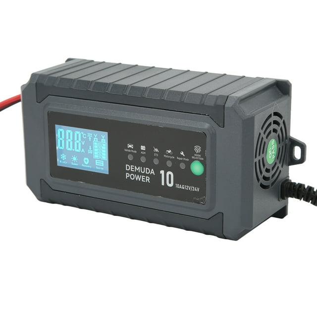 Smart Car Battery 12V/24V Auto Detection Battery Maintainer For 4AH-150AH AGM GEL STD Acid Batteries