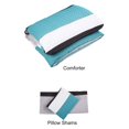 thumbnail image 3 of Shatex 2 Pieces Stripe Bedding Comforter Sets Microfiber Polyester – Twin Teal, 3 of 5