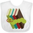 thumbnail image 3 of Inktastic Bookworm Books Reading Boys or Girls Baby Bib, 3 of 4