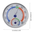 thumbnail image 2 of OULII Analog Humidity Temperature Meter with Clear Dial for Refrigerator and Freezer Use, 2 of 8
