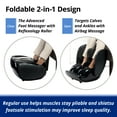 thumbnail image 3 of Daiwa Felicity Ninja Leg Massager 2 for Men and Womens, Foldable Foot and Calf Massager with Heat, Air Compression, Fits Large feet, 3 of 7