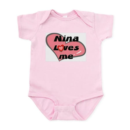 

CafePress - Nina Loves Me Infant Bodysuit - Baby Light Bodysuit