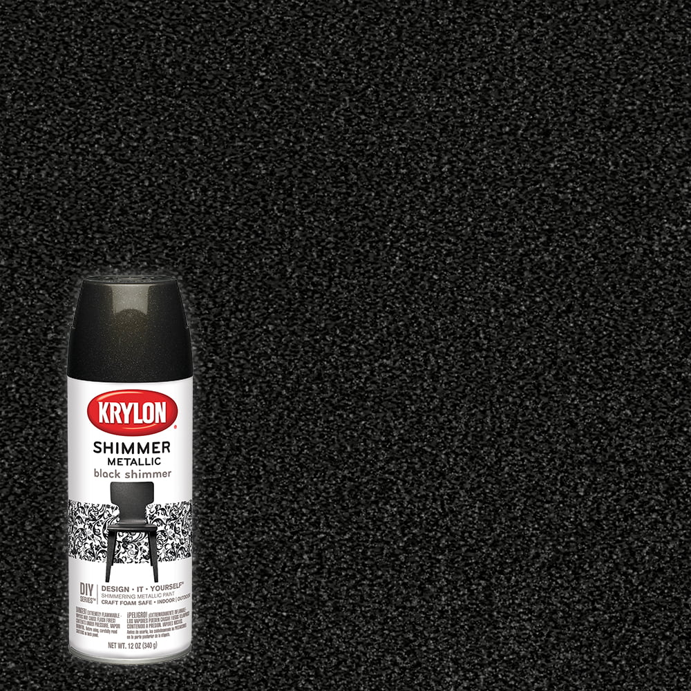 Krylon Craft Series Shimmer Metallic Spray Paint Black 115 Oz