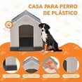 thumbnail image 2 of Casa Para Perro Mediana Poli Pets Berlín Color gris, 2 of 7