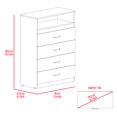 thumbnail image 2 of Miekor Furniture Dresser Atlanta, Bedroom, White W4US0014, 2 of 7