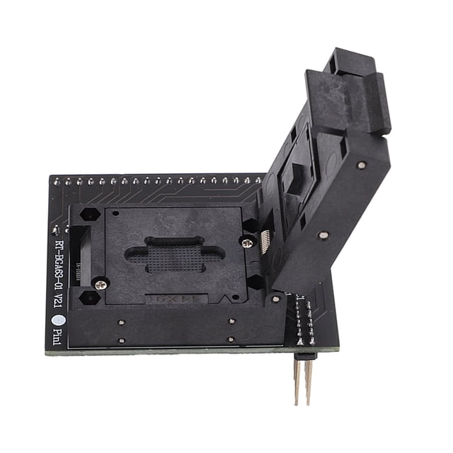 Adaptateur BGA63, Module Convertisseur de Programmeur 0.5mm Fonction de Récupération de Données Taille Standard pour Programmation de Liens EMMC