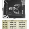 thumbnail image 4 of Kanes Music Browns Throw Blanket Super Soft and Warm Lightweight Flannel Blankets Fleece Microfiber Throws Blankets for All Seasons 40""X30"", 4 of 6