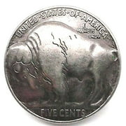 Buffalo Head Nickel Concho Snap Set Antique Nickel 7/8" 1265-78