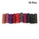 thumbnail image 5 of 1 juego de cuerdas recubiertas de cera de 0,8 mm Hilo de cera plana de costura de cuero para manualidades DIY - No.6 (10 colores por juego), 5 of 5