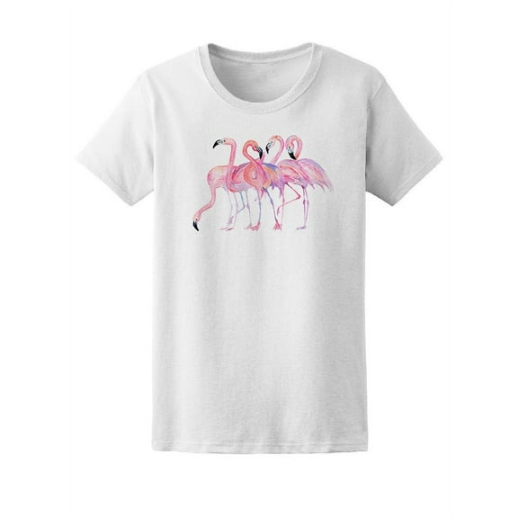 Flamingos Pat T-Shirt Women -Image by Shutterstock, Female Small