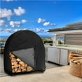 thumbnail image 1 of facefd Firewood Circular Rack Cover Dustproof Weather-Resistant Protection Waterproof Storage Holder Home Garden Yards Type1 Type1, 1 of 6