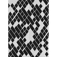 thumbnail image 1 of Ahgly Company Machine Washable Indoor Rectangle Transitional Night Black Area Rugs, 6' x 9', 1 of 7