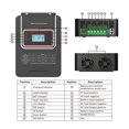 thumbnail image 3 of MPPT Solar Charge Controller 80A 100A 12V 24V 36V 48V Fan Cooling, 3 of 7