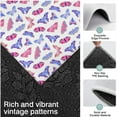 thumbnail image 3 of Pink Blue Butterfly Pattern Kitchen Rugs Sets Of 3,Kitchen Runner Rugs Non Skid Washable,Decorative Kitchen Floor Mats for Kitchen,Sink,Laundry,17"x30"+ 17"x47" + 17"x59", 3 of 6