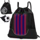 thumbnail image 1 of Mochila de baloncesto STAY GENT plegable con cordón, azul y rojo, 1 of 9