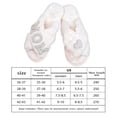 thumbnail image 4 of Pantuflas Peludas para Mujer Hugtrwg Felpa Letras Perlas Mamá Antideslizante, 4 of 9