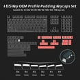 thumbnail image 1 of 165 Key PBT Pudding Keycaps White Grey Set OEM Profile Double Shot Keycap for GK61/Anne Pro 2 Womier Mechanical Gaming Keyboard, 1 of 1