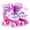 Pink, variant on Babyjoy Kids Roller Skates 4 Sizes Adjustable Quad Skates with Light-up Wheels for Ages 5-7 Pink