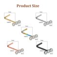 thumbnail image 4 of Dsseng 5 Pcs Nose Rings L Shaped Nose Studs 20G Shiny Nose Screws Rings Set Great Gift for Women, 4 of 9