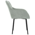 thumbnail image 3 of vidaXL Dining Chairs 2 pcs Light Grey Velvet, 3 of 5