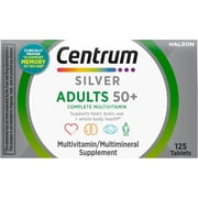 Centrum Silver Adult 50+ Multivitamin Tablets, 125 ct