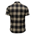 thumbnail image 6 of Miqool Western Shirts for Men Regular-Fit Short Sleeve Plaid Button Down Shirts Cowboy Casual Work Shirt, 6 of 9