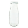 thumbnail image 2 of 12 Packs: 6 ct. (72 total) 8oz. Glass Milk Bottles with Lids by Ashland, 2 of 2