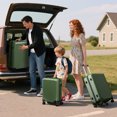 thumbnail image 2 of Luggage Sets 3 Piece Carry on Luggage with Spinner Wheels Hardshell Durable Suitcase with TSA Lock 20 24 28 inch Green, 2 of 8