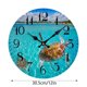 thumbnail image 2 of Reloj De Pared Con Animales Marinos Para Salón Y Dormitorio, Con Indicador De 24 Horas, Tablero De Madera Denso Y Diseño Moderno Y Decorativo., 2 of 5