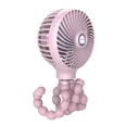 thumbnail image 1 of ventilador eléctrico Mini ventilador portátil Handeld Ventilador para cochecito de bebé Ventilador con clip para trípode de pulpo flexible con 3 velocidades Carga USB ajustable para escritorio Cuna As, 1 of 7